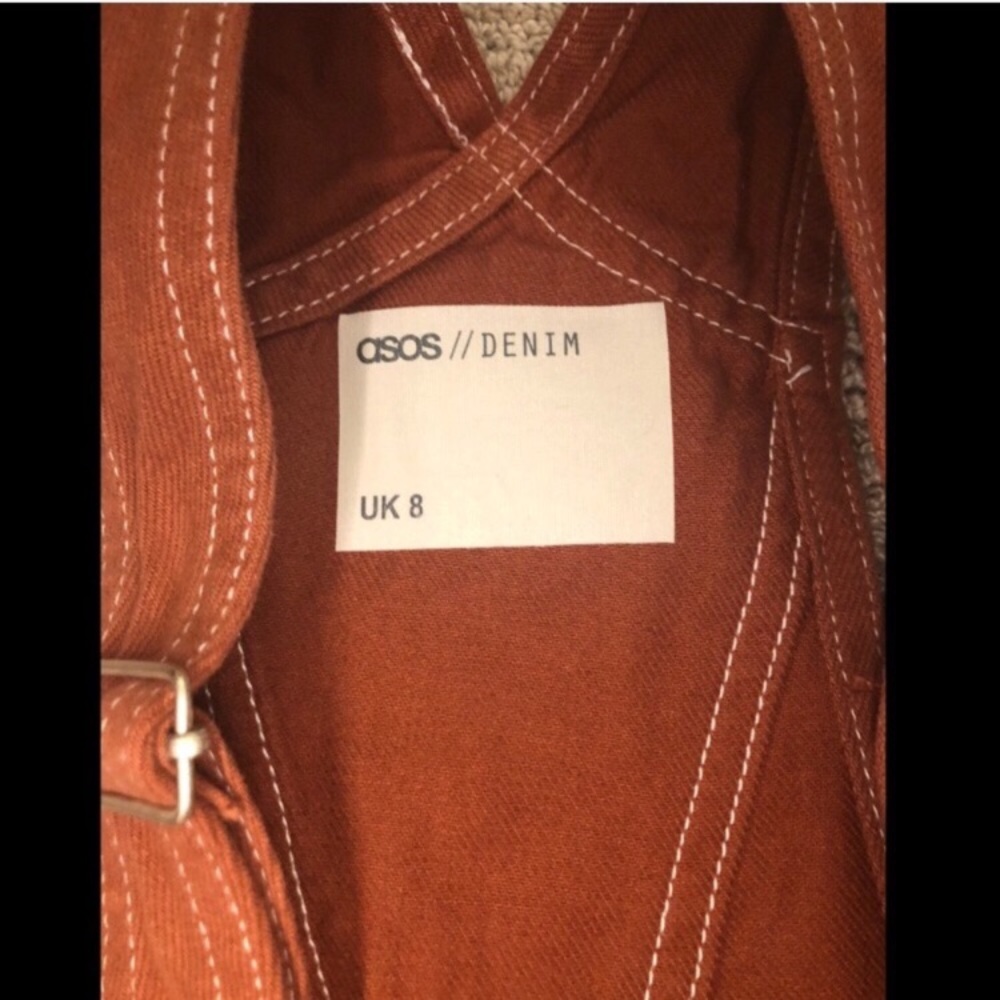 ASOS Rust Overall Dress - Picture 4 of 5